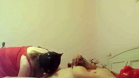 Oh, the intense domination of the little piglet in bondage and femdom!