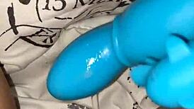 milf fucks her little 18+ pussy with dolphin vibrator