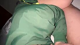 Teasing And Flashing Then Slurping Cum!