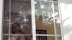 Tattooed Teen 18+ Babe Grinds on Stepmom