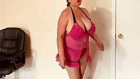 Sexy big tits masturbation session