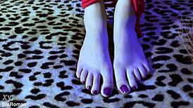 Tickling Her Sexy Soles in Bondage Felt Like a Dream Come True