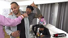 Jesus Christ, she's squirting during anal and double penetration!