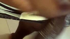 Sneak Peak Of Bbc Toy Penetrating White Pussy!