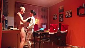 Ever tried wild oral sex in the kitchen with your lover?