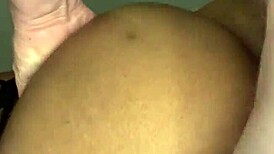 white cock makes ebony milf ass jiggle hard