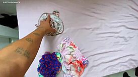 Hired Maid Provokes with Shorts!