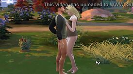 Military guy enjoys outdoor activities in the public park