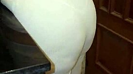 My Best Friend’s Mom Catches Me with Her Thong and Swallows It All