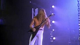 European Sexy Redhead Performs Megadeth Holy Wars