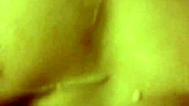 Redhead amateur gets covered in cum from blowbang