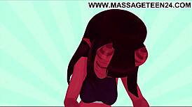 Watch the animation of meru the succubus in this sexy hentai 3d movie with monster cock fucking her ass