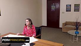 Soccer stepmom saves stepson by sucking principal’s huge cock! 😜