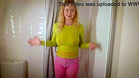 Porn Actress Displays Wet Clothing