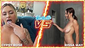 Gypsy Rose and Rissa May in webcam challenge