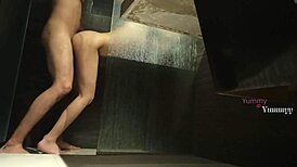 Hidden Camera Captures Cousin In Shower, Penetrated And Cummed On In Bathroom