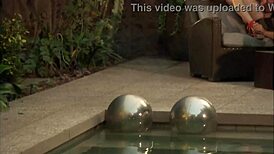 Big-Tit Brunette Rayveness Sucks and Rides a Monster Cock Dry