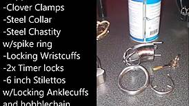 Sissy Prepares Self-Bondage with Buttplug and Dildo