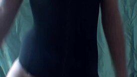 Blonde Housewife Dances While Undressing And Showing Off