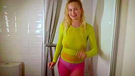 Porn Actress Displays Wet Clothing