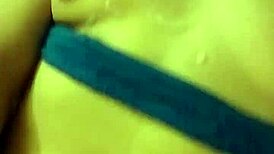 Redhead amateur gets covered in cum from blowbang