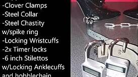 Sissy Prepares Self-Bondage with Buttplug and Dildo