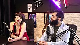 Best moments of Lady Snow and Lord Kenobi in sensual domination casting! Part 2 on sheer red!