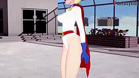 Power Girl gets fucked by Superman in this 3D hentai fantasy!