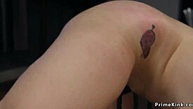 Cheating wife gets roughly choked and bound by her husband with a monster cock