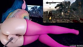 Dark Souls Fuck Machine Challenge 11 - Iron Golem Cumming And Squirting At The End