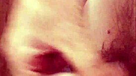 short foreskin handjob during solo masturbation at home