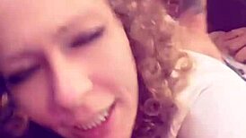 Submissive Cheating Wife Milf Gives Rough Blowjob To Old Daddy On Selfie Snapchat