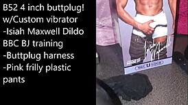 Sissy Prepares Self-Bondage with Buttplug and Dildo