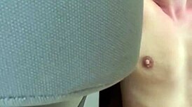 Watch skinny streetwalker get fucked on camera, take load on ass?