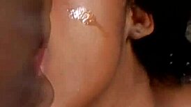 Sienna Dream's Big Booty Gets A Facial In Interracial Scene