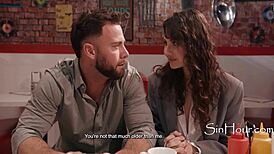 Liz Jordan's wild date with older guy turns into public outdoor sex! 😈