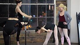 Horny lesbians licking wet pussies