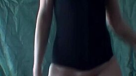 Blonde Housewife Dances While Undressing And Showing Off