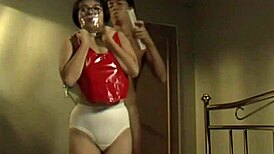 Nerd Girl Strips Down and Straps In for Hardcore Japanese Action