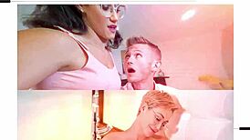 Cheerleaders Share Coach's Cock