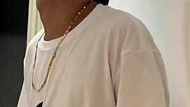 Caught her bathing, then dove into her pussy