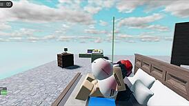 a whore fucks a huge white boy in a roblox collab, craving more intense sex