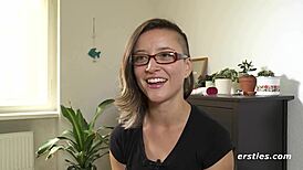 Ersties Brunette Babe Masturbates With Toys