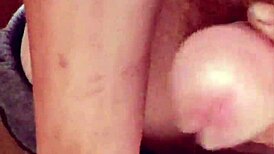 short foreskin handjob during solo masturbation at home