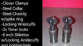 Sissy Prepares Self-Bondage with Buttplug and Dildo