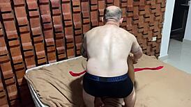 Mini Firefighter Fucks Curvy Brunette
