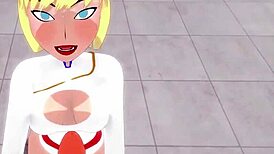 Power Girl gets fucked by Superman in this 3D hentai fantasy!