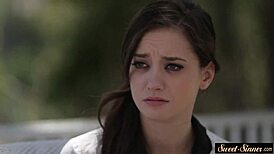 teen beauty rides stepbro's cock.