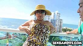 Hot slutty milf picks up young guy and fucks him hard