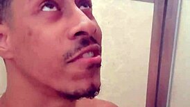 Seusubpink drinking piss from big black cock